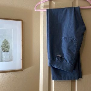 FIGS Heather Denim Livingston Scrub Pants